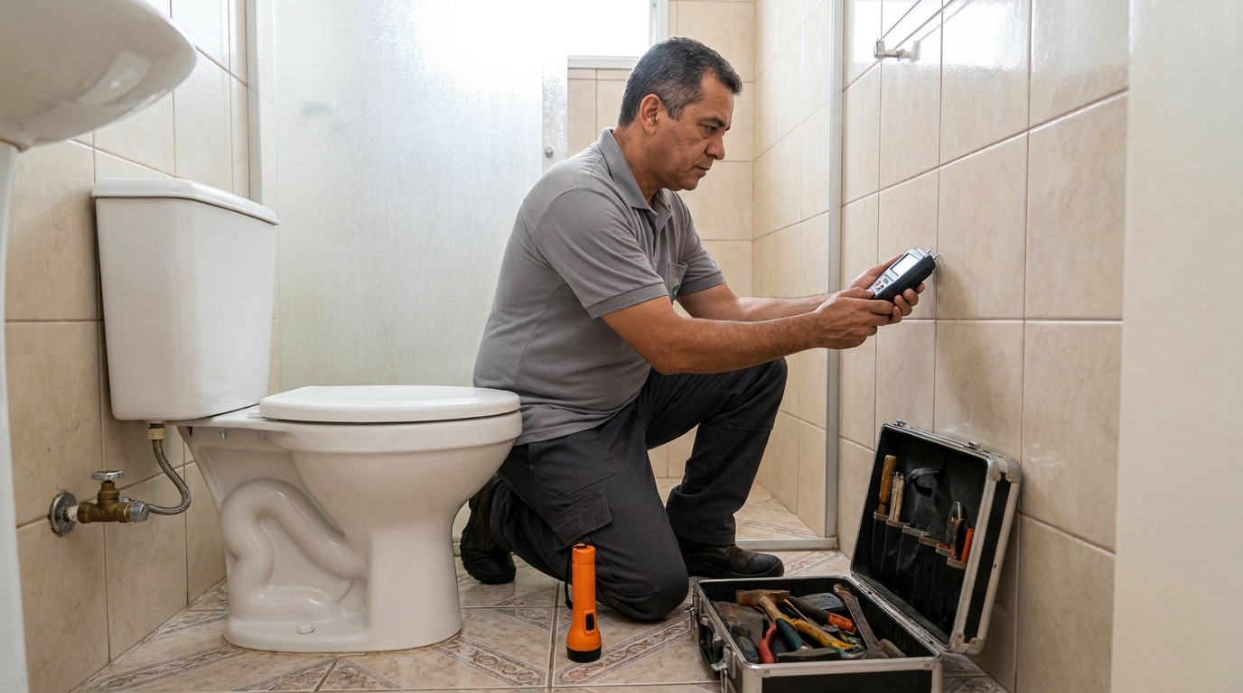 Técnico de caça vazamento com detector em Santa Cruz do Sul‑RS